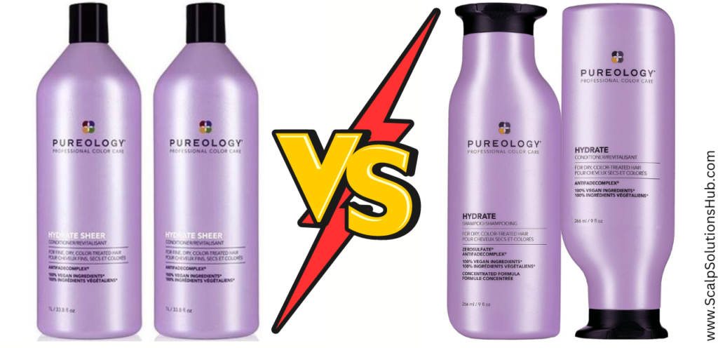 pureology hydrate vs hydrate sheer