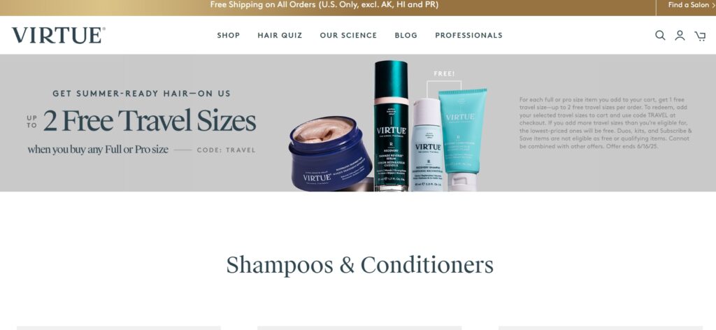 virtue shampoo